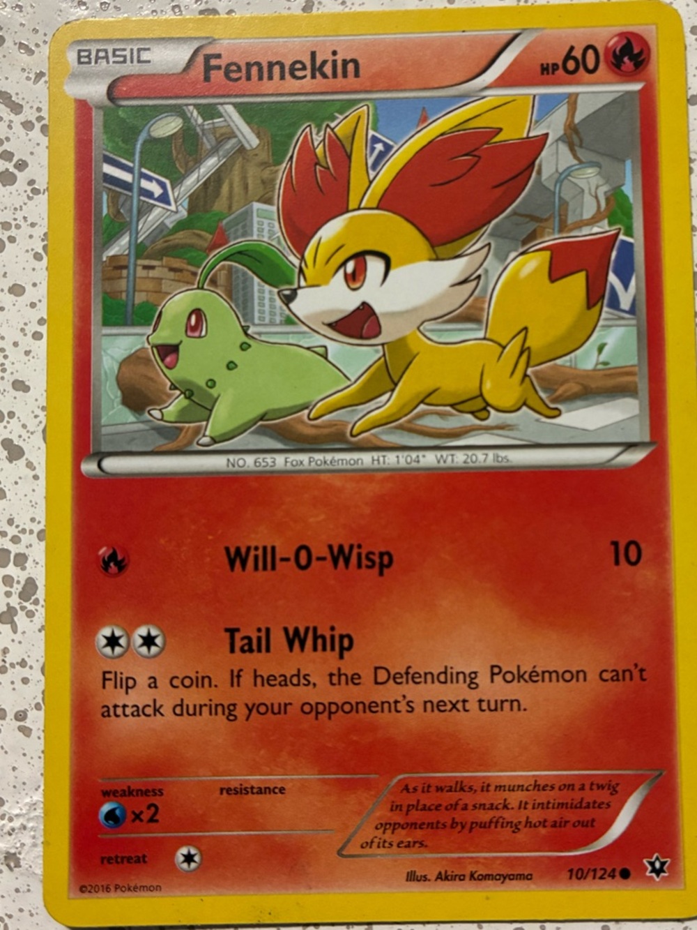 Fennekin Pokémon Card - Basic - HP 60